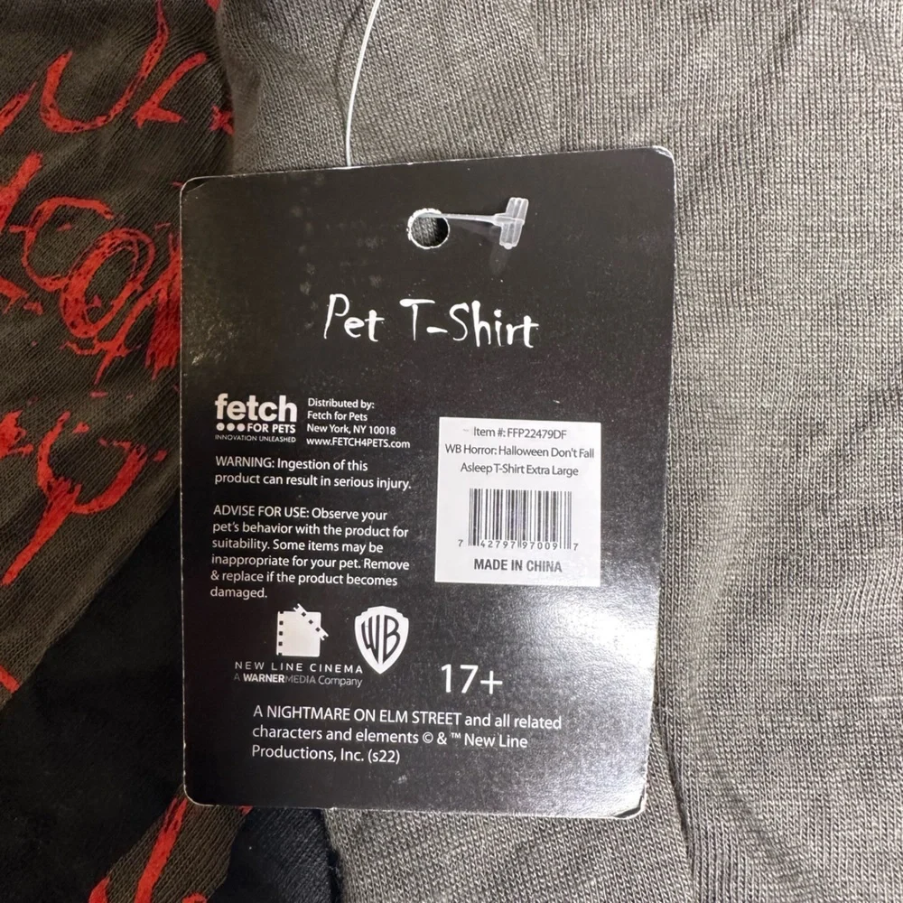 Gray Graphic T-Shirt with Red‎ and Orange Design